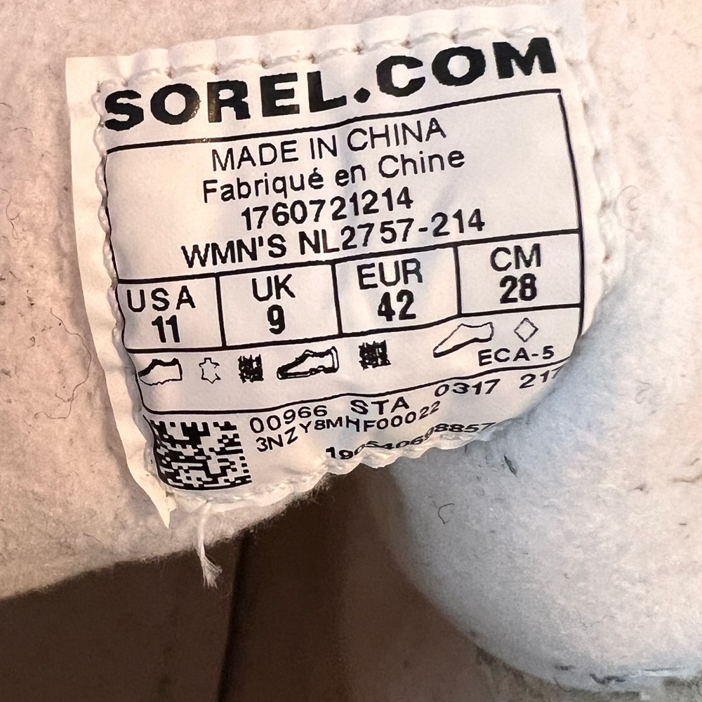Sorel Women’s Sneakchic Alpine Holiday Bootie Tan size 11 - Picture 9 of 9